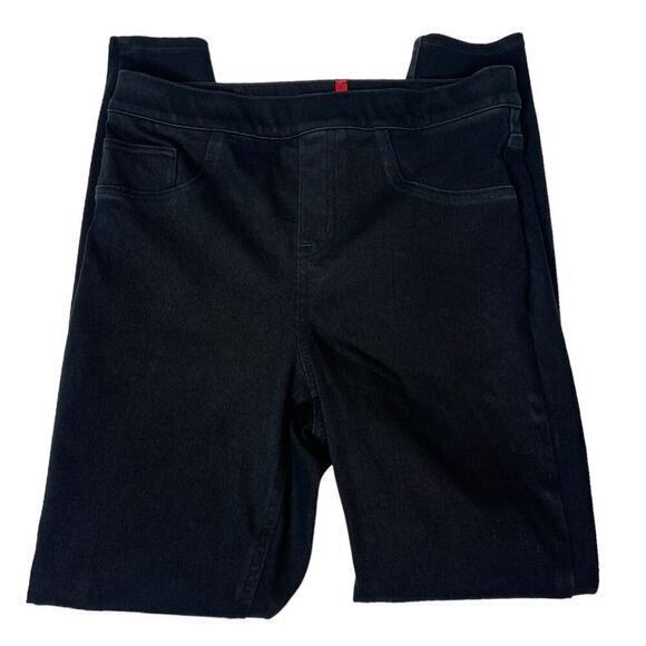 SPANX Black Jean-ish Leggings Tummy Control Pockets Size Medium - Picture 3 of 7